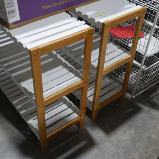 Two shoe racks