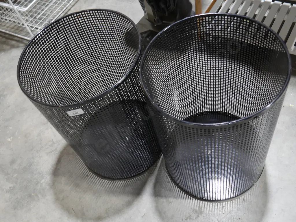 Two metal bins Image 1++