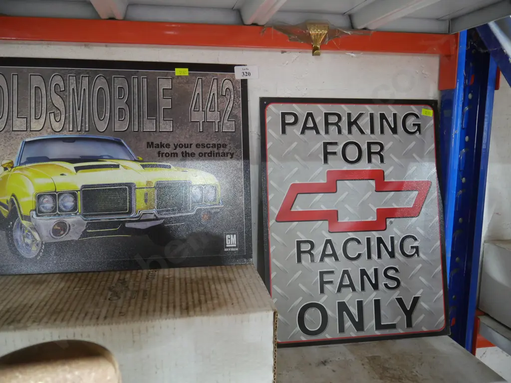 Two tin signs Image 1++