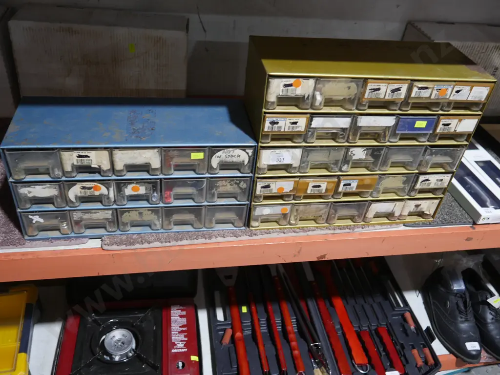 Two sets of storage drawers and contents Image 1++