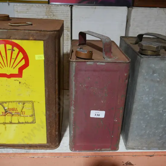 Three petrol cans
