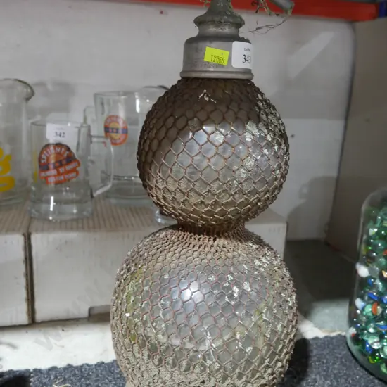 Large double bulb soda syphon