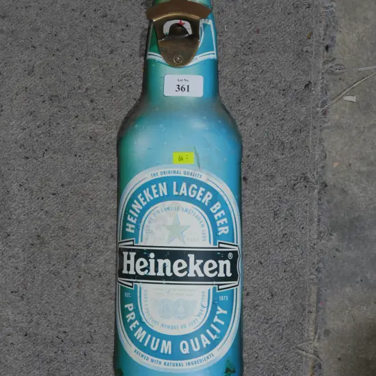 Heineken wall hanging beer opener