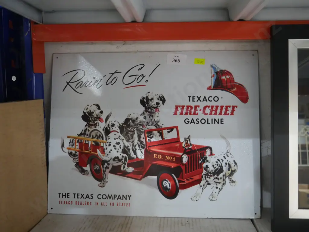 Texaco dalmatians and fire truck sign Image 1++