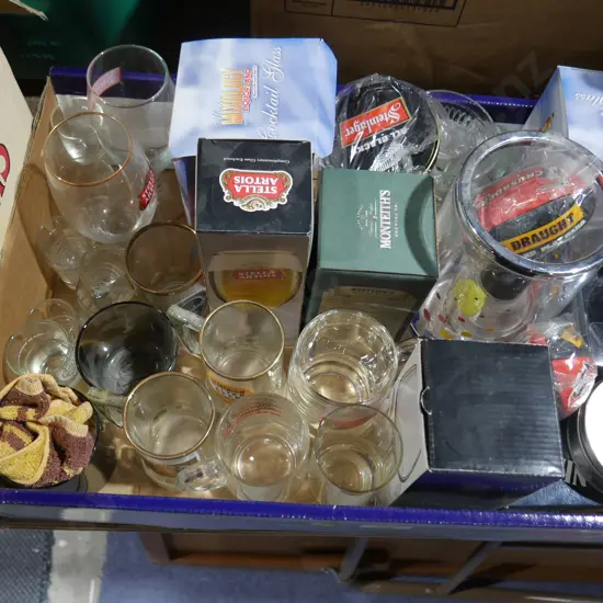 Beer glasses etc