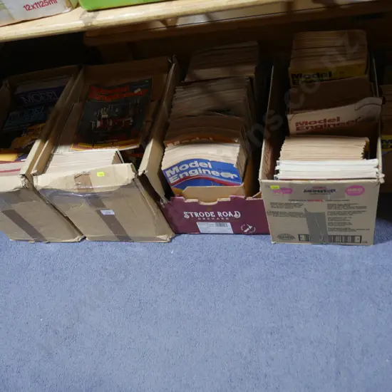 5 boxes of model engineer magazines