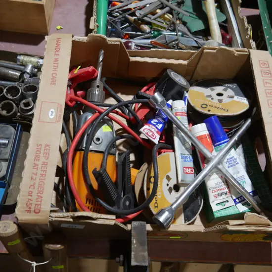 Workshop sundries and drill