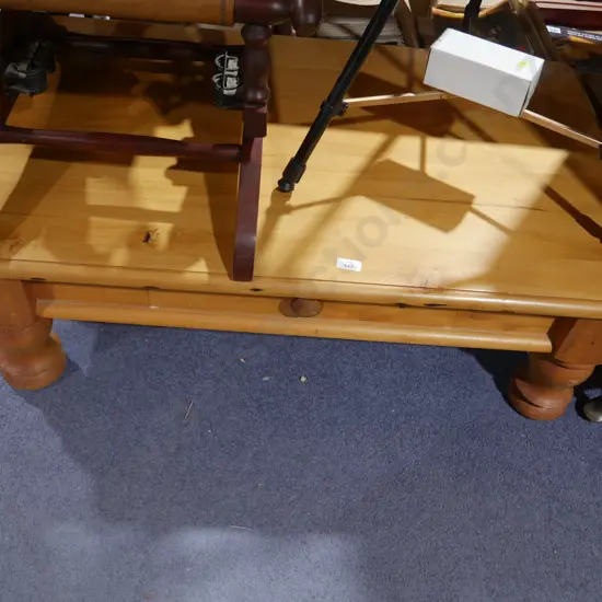 Solid wood coffee table