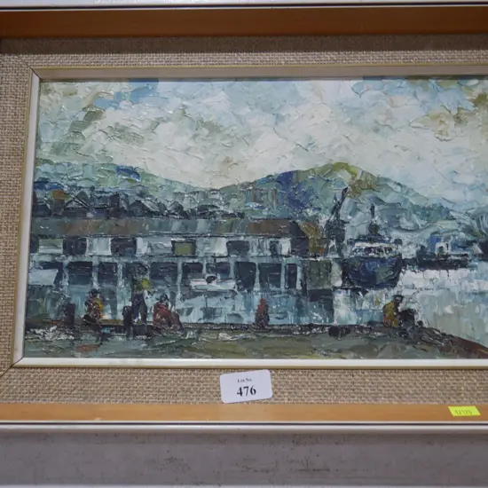 Oil painting signed Esplin