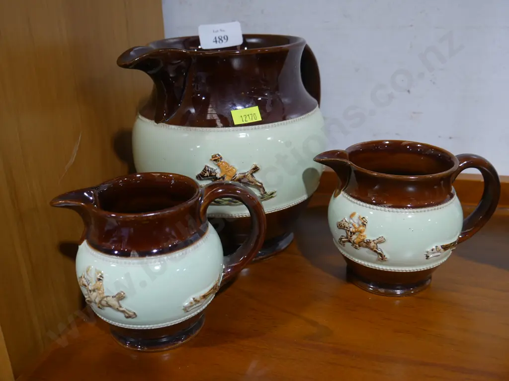 Three-piece Bourne Denby Derby jugs Image 1++