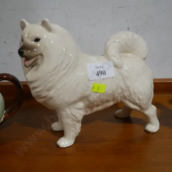 Tanfield pottery dog figurine