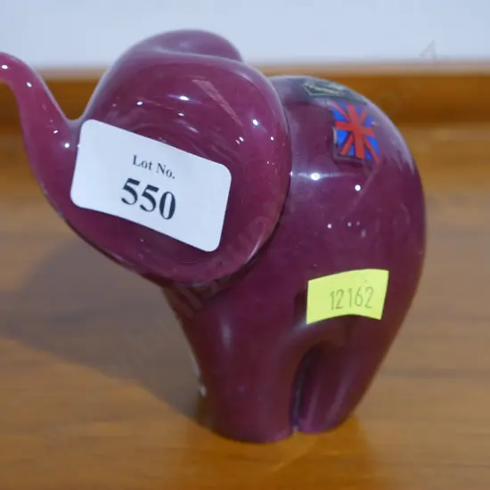 Glass elephant