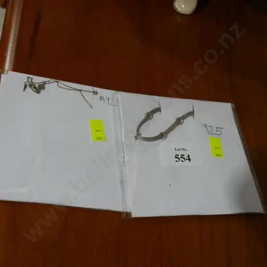 Silver necklaces