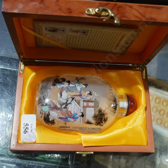Oriental glass bottle