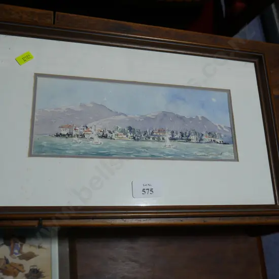 Framed watercolour
