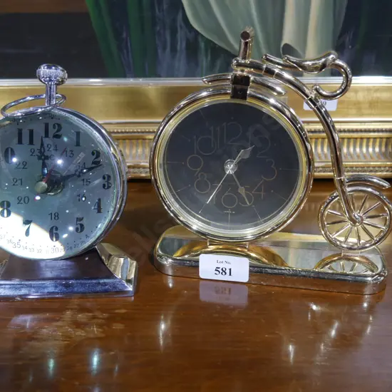 Two modern clocks