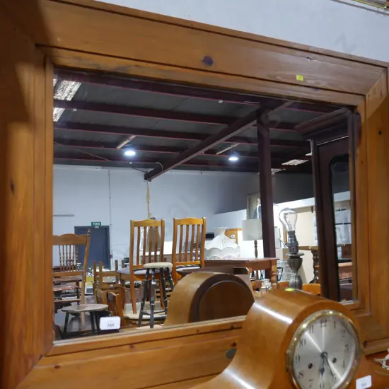 Pine framed mirror