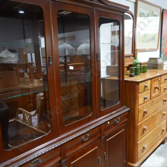 Mahogany display cabinet