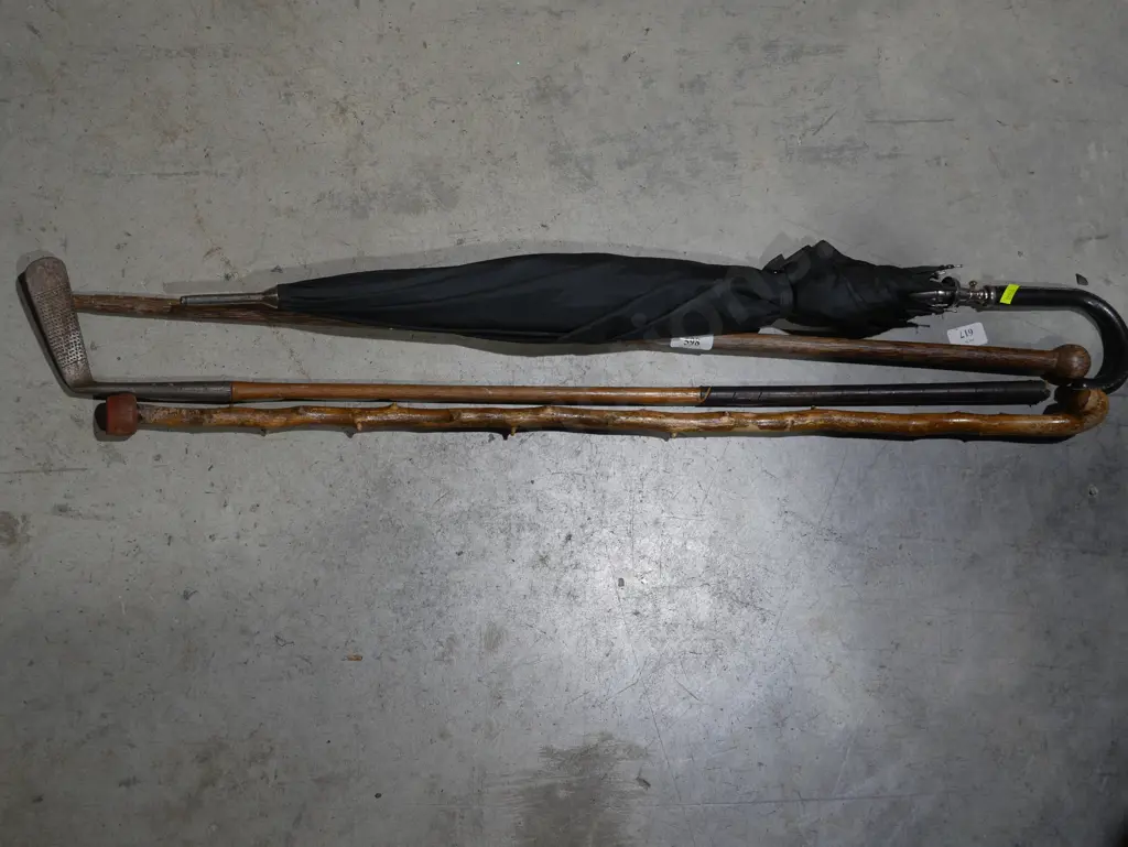 Walking sticks golf club umbrella Image 1++