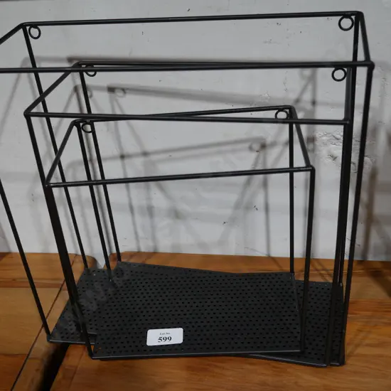 Wire wall shelves