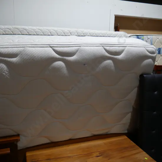 Queen mattress and base and headboard