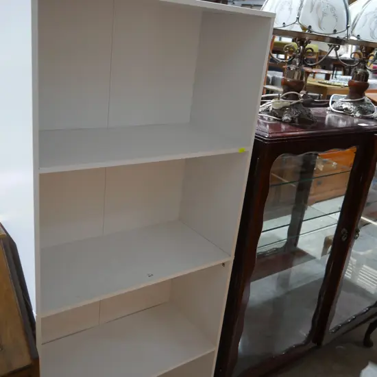 White bookcase