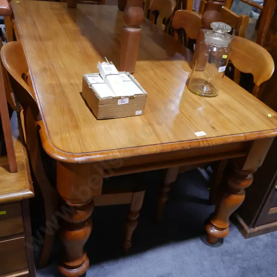Dining table and six chairs