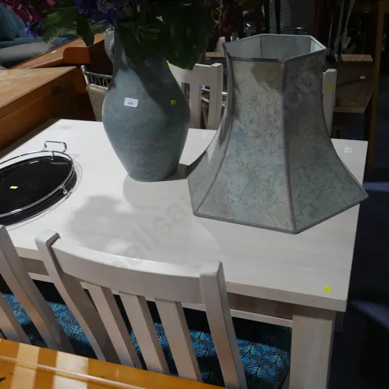 Dining table and four chairs