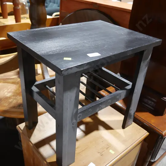 Black side table
