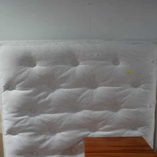 Single base mattress and headboard