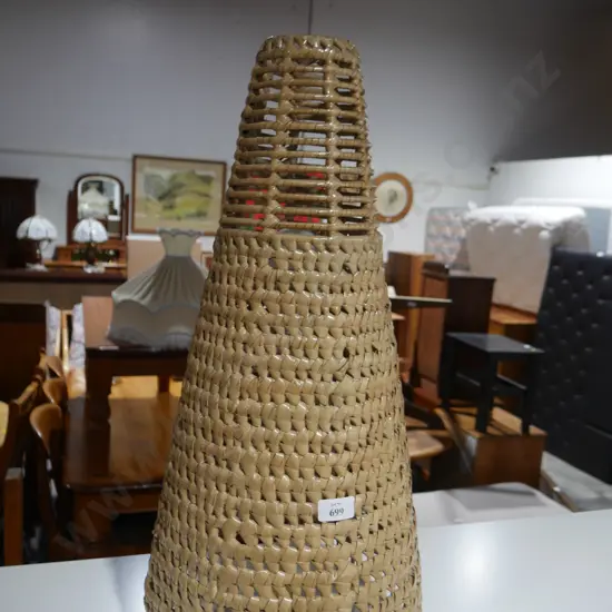 Cane table lamp