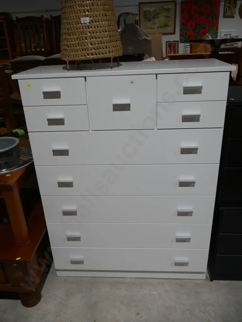 White modern tallboy Image 1++