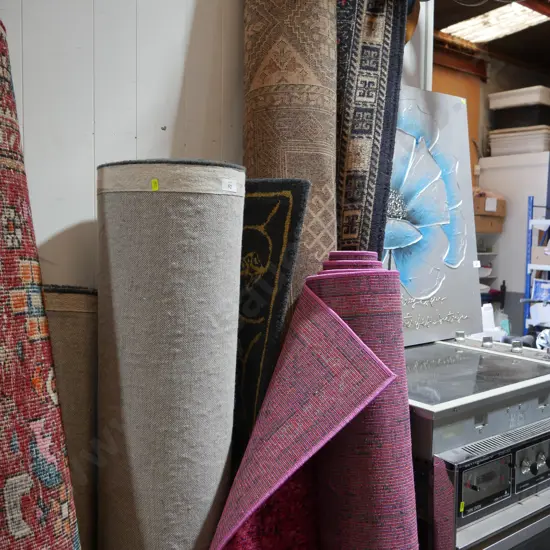 4 large floor rugs