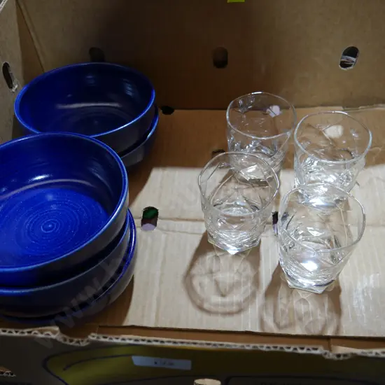 Glassware and bowls