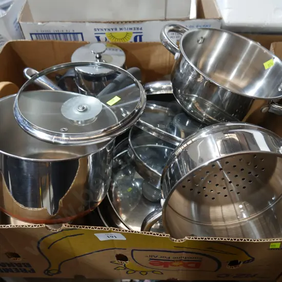 Box of pots and pans