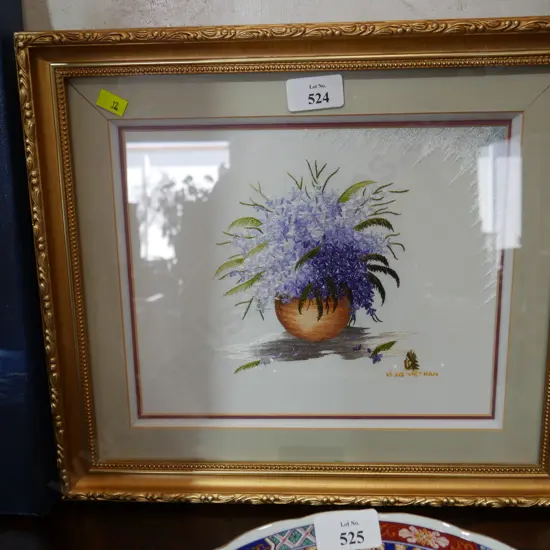 Framed needlework