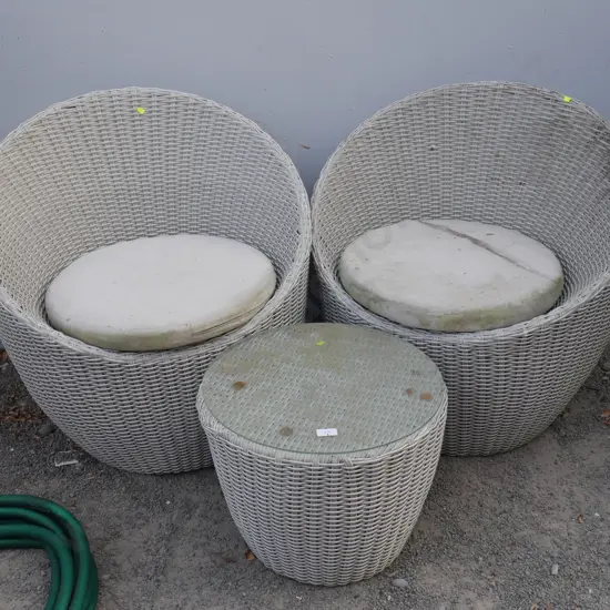 Cane outdoor setting