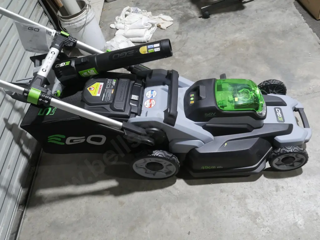 Ego battery lawnmower and leaf blower Image 1++