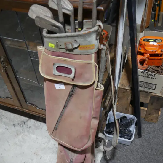 Golf bag and clubs