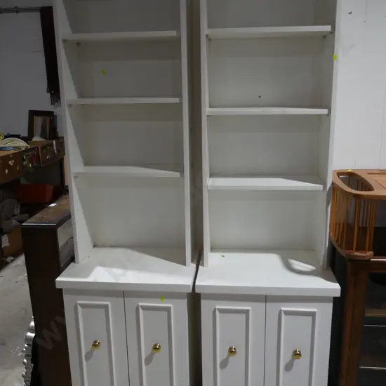 2 bookcase cabinets