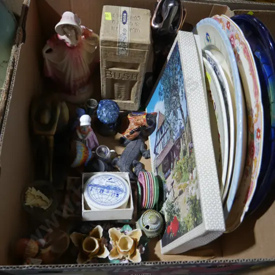 Platters, figurine ornaments etc