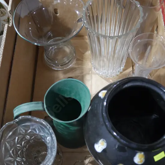 Assorted vases etc