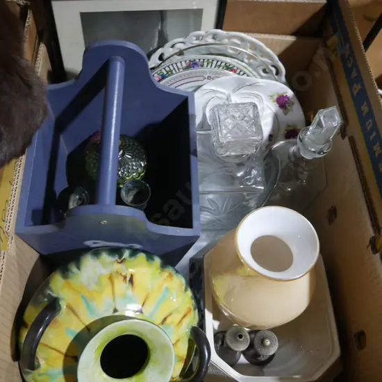 Glassware, plates etc