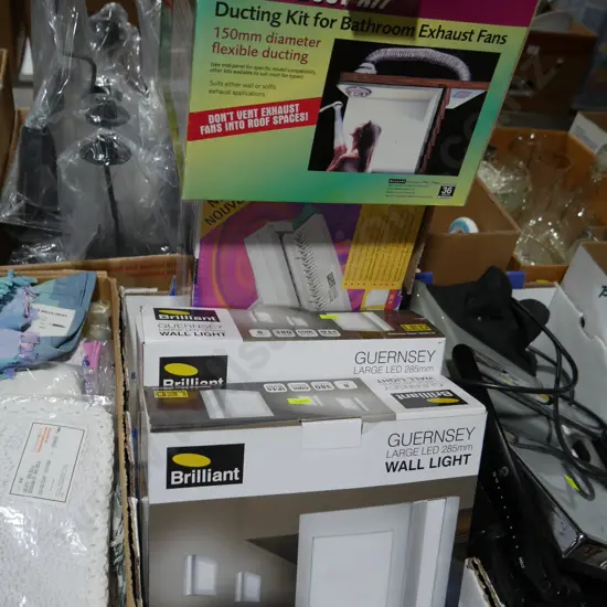 Two new wall lights, book binder etc