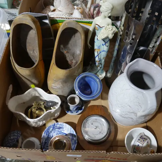 Clogs, barometer etc