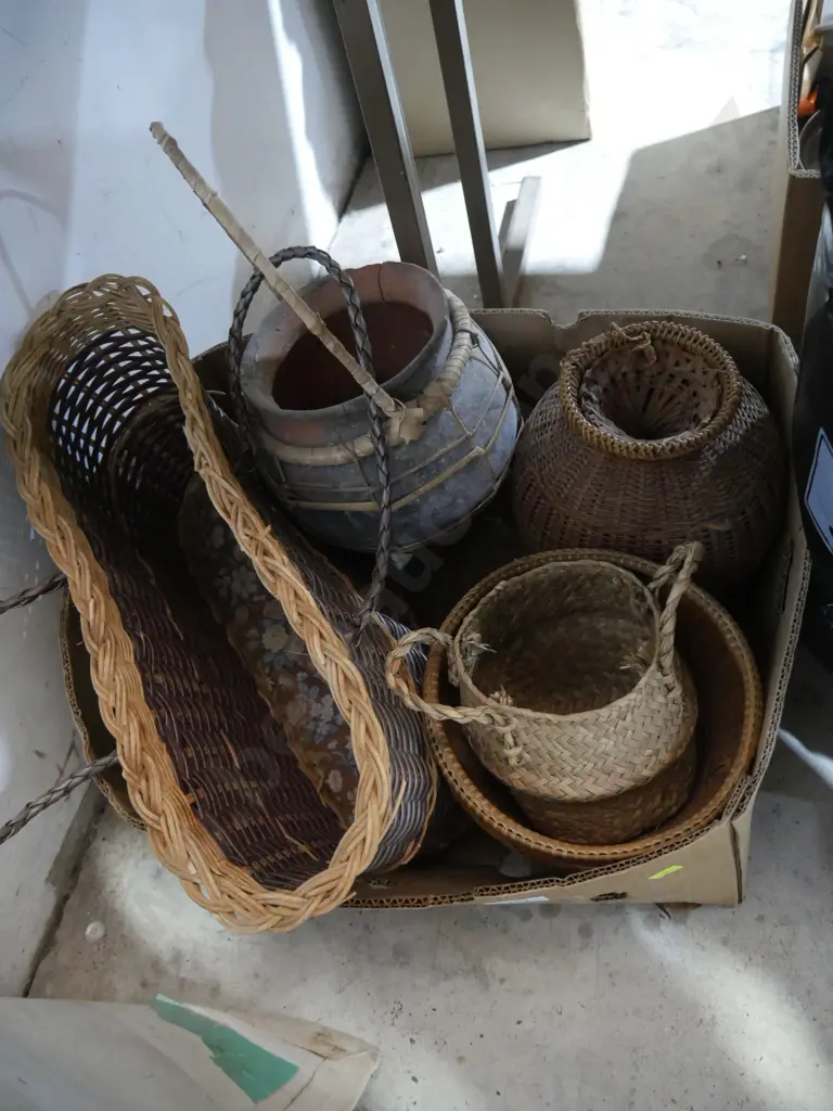 Cane baskets etc Image 1++