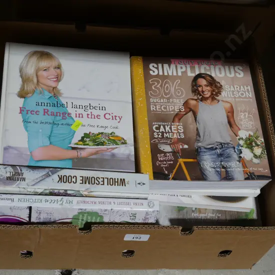 Box of cooking books