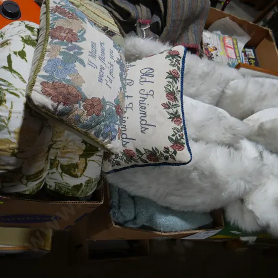 3 boxes of cushions