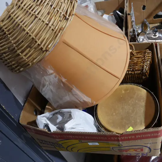 Baskets, bongo drums etc