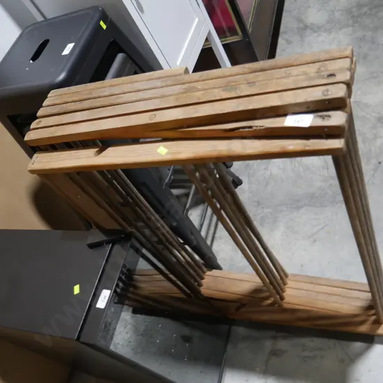 Wooden clothes airer